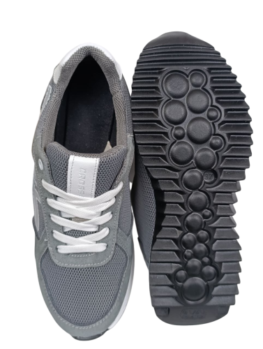 Кроссовки женские текстильные CROSSAV 25-368 46 серый нубук сетка