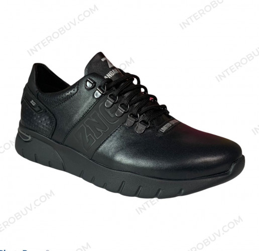 Кроссовки мужские кожаные ZANGAK 88 черный