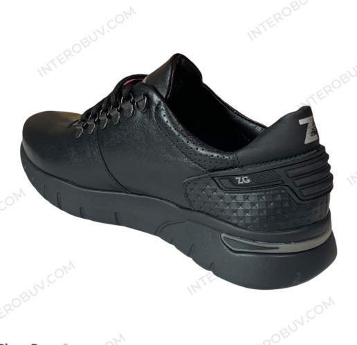 Кроссовки мужские кожаные ZANGAK 88 черный