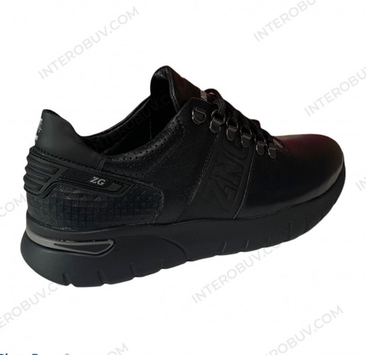 Кроссовки мужские кожаные ZANGAK 88 черный