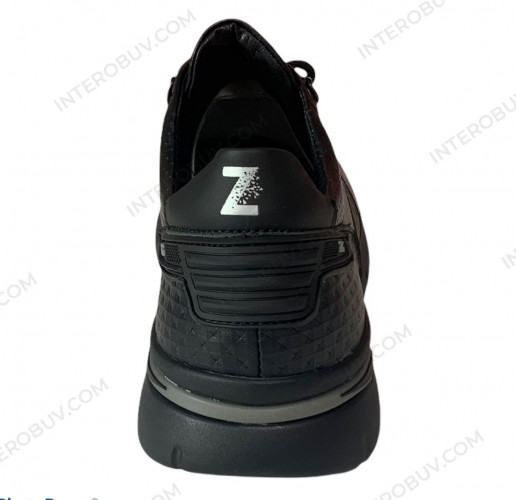 Кроссовки мужские кожаные ZANGAK 88 черный