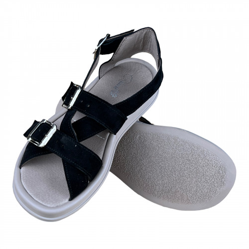 Босоножки Женские кожаные ALEXA 714 черный