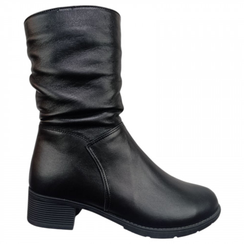 Чоботи жіночі шкіряні Scorpion 1410 01 чорний хутро