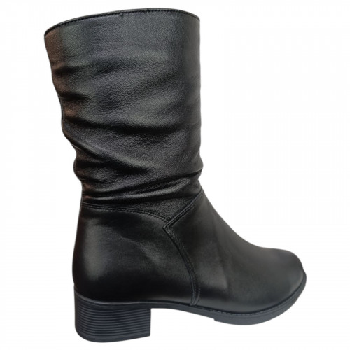Чоботи жіночі шкіряні Scorpion 1410 01 чорний хутро