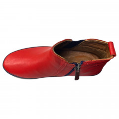 Черевики жіночі шкіряні RIKEL 9870 kirmizi червоні сині