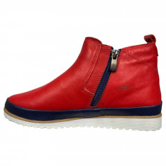 Черевики жіночі шкіряні RIKEL 9870 kirmizi червоні сині