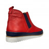 Ботинки женские кожаные RIKEL 9870 kirmizi красные синие