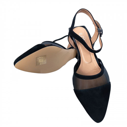 Босоножки женские замшевые ILONA 762/88(с) 01 черные 