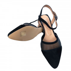 Босоножки женские замшевые ILONA 762/88(с) 01 черные 