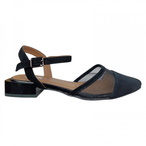 Босоножки женские замшевые ILONA 762/88(с) 01 черные 