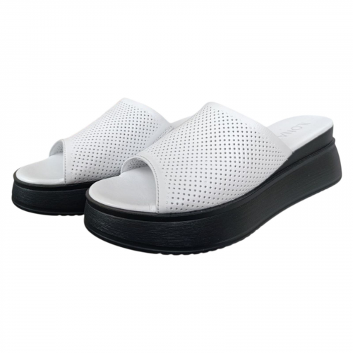 Сабо женские кожаные ILONA 76/376 белые