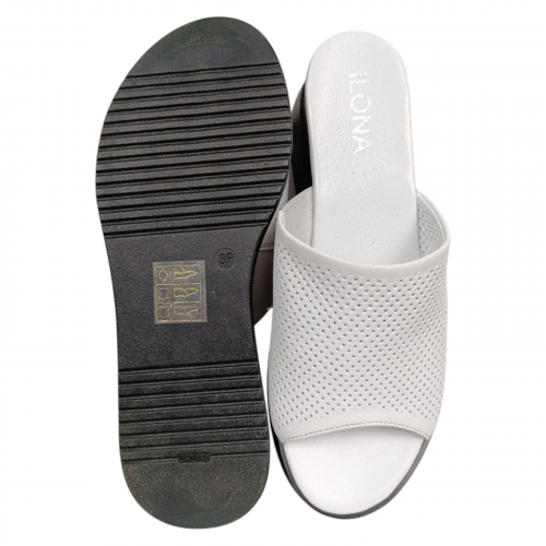 Сабо женские кожаные ILONA 76/376 белые