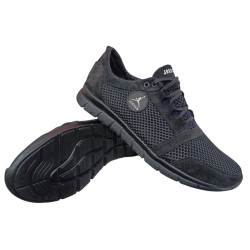 Кросівки чоловічі текстильні Big Foot JORDAN 12 чорні