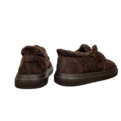 Черевики жіночі замшеві GORNELIA 332 25 шоколад хутро