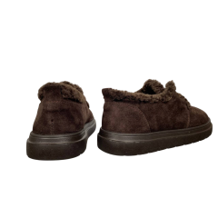 Черевики жіночі замшеві GORNELIA 332 25 шоколад хутро