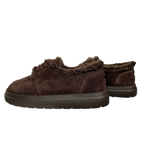 Черевики жіночі замшеві GORNELIA 332 25 шоколад хутро