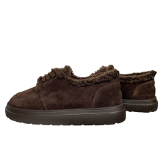 Черевики жіночі замшеві GORNELIA 332 25 шоколад хутро