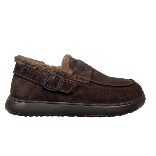 Ботинки женские замшевые MARCCO 1113 25 шоколадный мех