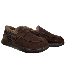 Ботинки женские замшевые MARCCO 1113 25 шоколадный мех