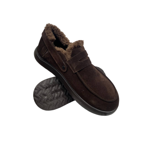 Ботинки женские замшевые MARCCO 1113 25 шоколадный мех