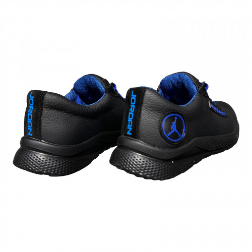 Кроссовки Мужские кожаные DENAR K2N черный/синий