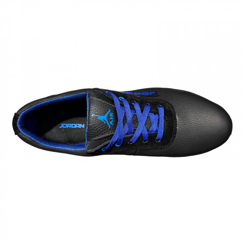 Кроссовки Мужские кожаные DENAR K2N черный/синий