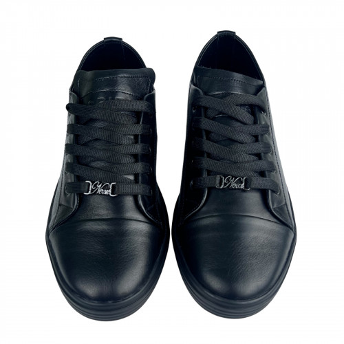 Кеды Женские кожаные U.SPIRIT 709 01 черный