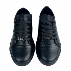 Кеды Женские кожаные U.SPIRIT 709 01 черный