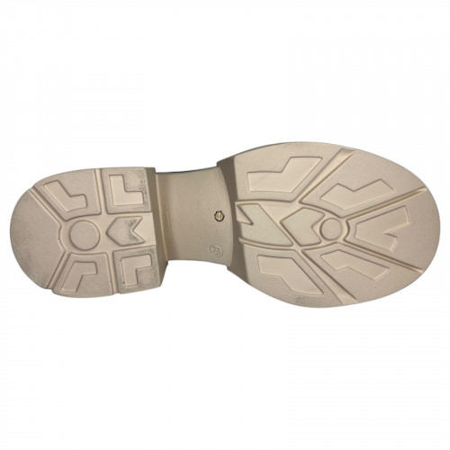 Черевики жіночі шкіряні TEMP Меган лак каблук чорний хутро