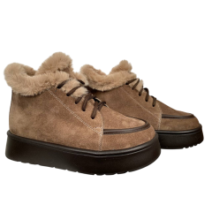 Ботинки женские замшевые FOOT STEP 532 22 мех