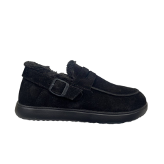 Ботинки женские замшевые MARCCO 1113 01 черный мех