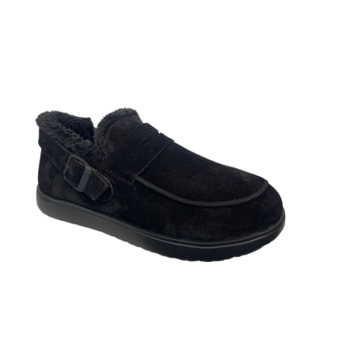 Ботинки женские замшевые MARCCO 1113 01 черный мех