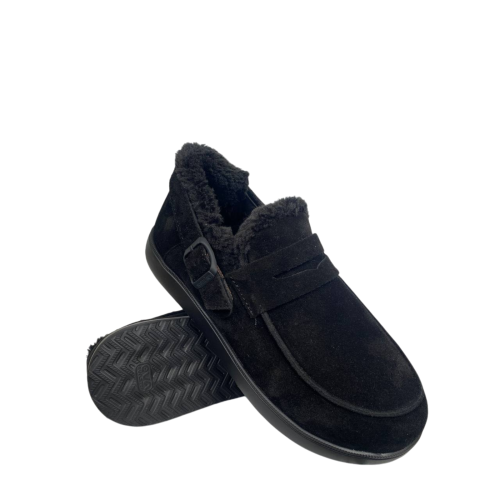 Ботинки женские замшевые MARCCO 1113 01 черный мех