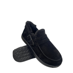 Ботинки женские замшевые MARCCO 1113 01 черный мех