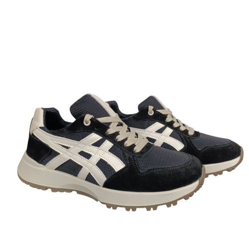 Кроссовки мужские текстильные CROSSOV 25-368 01 черные нубук