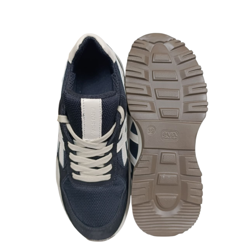 Кроссовки мужские текстильные CROSSOV 25-368 01 черные нубук