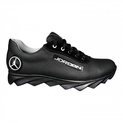 Кроссовки Мужские кожаные DENAR K2 черный/белый