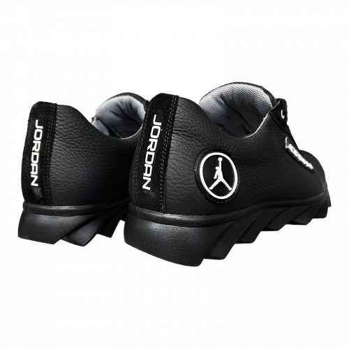 Кроссовки Мужские кожаные DENAR K2 черный/белый