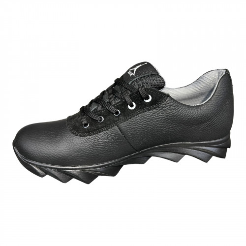 Кроссовки Мужские кожаные DENAR K2 черный/белый