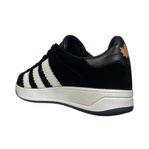 Кеди жіночі замшеві BRAVE 18089 CAMPUSA чорні