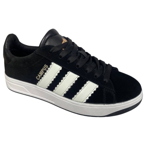 Кеди жіночі замшеві BRAVE 18089 CAMPUSA чорні