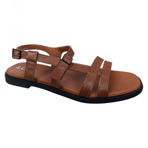 Босоніжки жіночі шкіряні ILONA 763/AR 08 коричневі