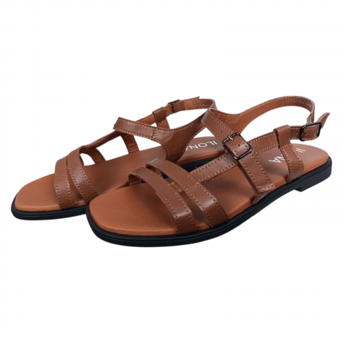 Босоніжки жіночі шкіряні ILONA 763/AR 08 коричневі