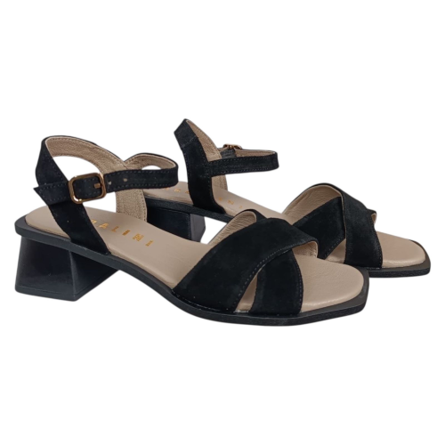 Босоніжкі жіночі шкіряні ANDALINI 411/01 чорні