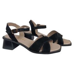 Босоніжкі жіночі шкіряні ANDALINI 411/01 чорні