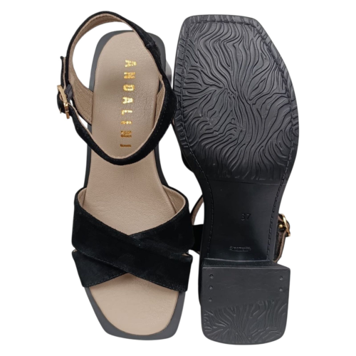 Босоніжкі жіночі шкіряні ANDALINI 411/01 чорні