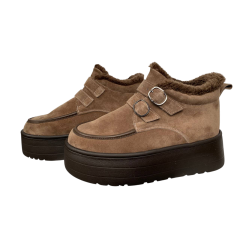 Черевики жіночі замшеві FOOT STEP 543 22 горіх хутро