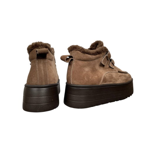 Черевики жіночі замшеві FOOT STEP 543 22 горіх хутро