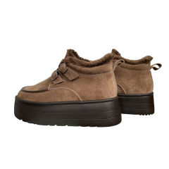 Черевики жіночі замшеві FOOT STEP 543 22 горіх хутро