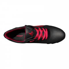 Кроссовки Мужские кожаные DENAR K2 черный/красный